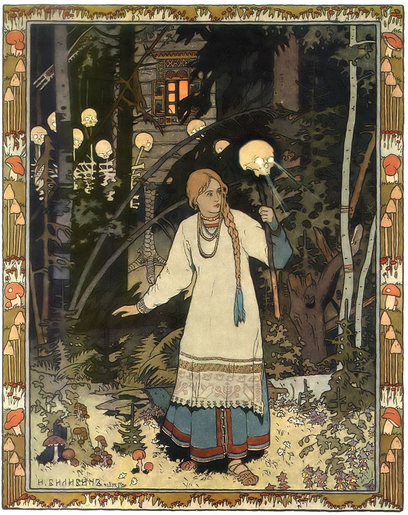 Vasilisa carrying her skull