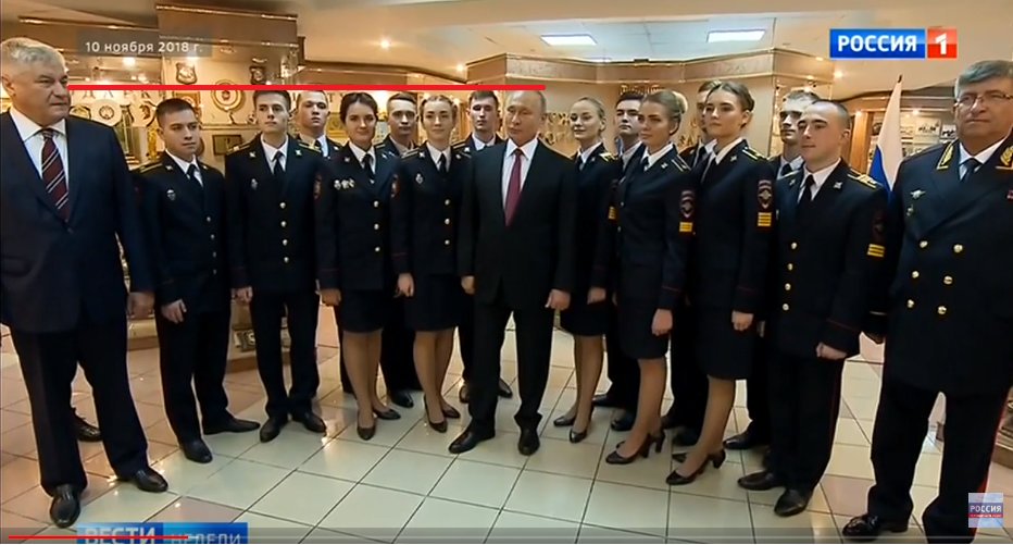 Putin with police cadets