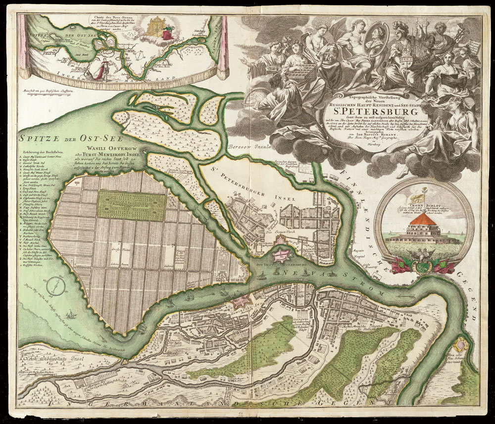 1730 Map of St. Petersburg