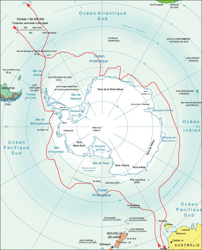 Map of the expedition