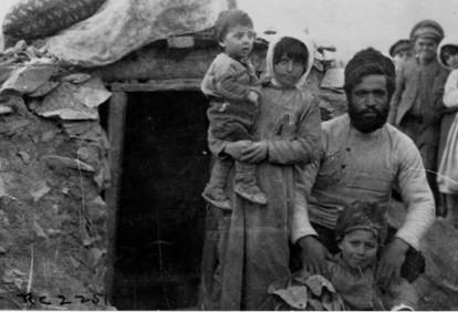 A refugee family in Novorossiysh, 1919.