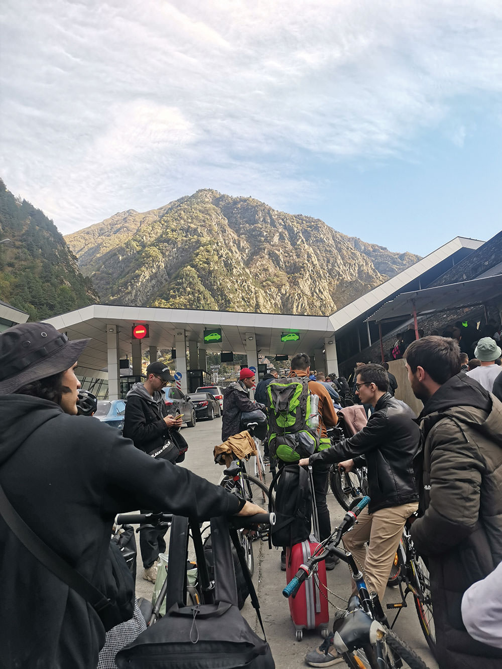 The border post with Georgia.