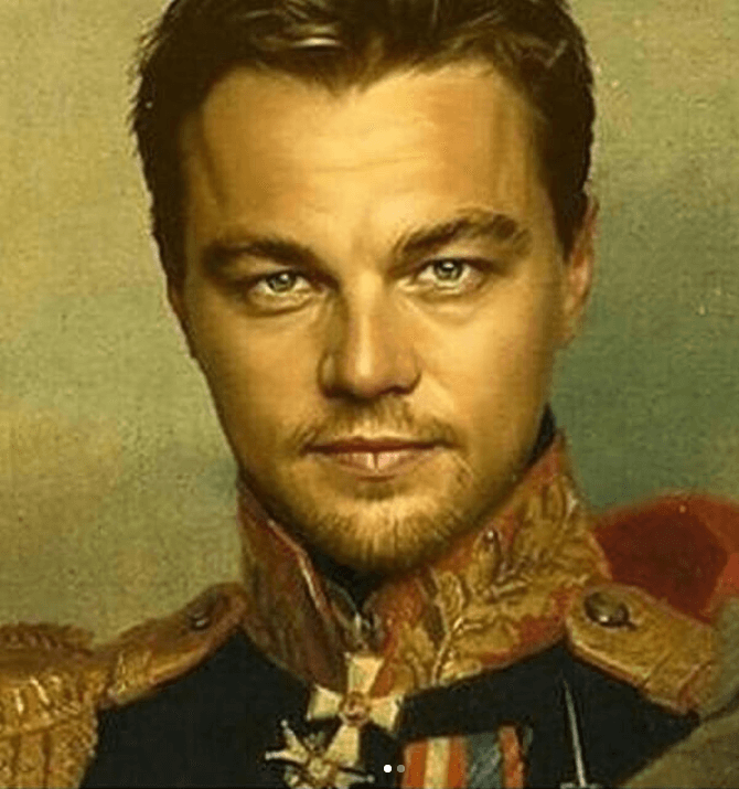 DiCaprio as a Russian imperial general