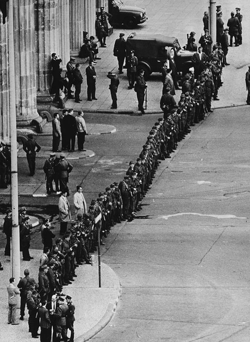 East German Troop cordon