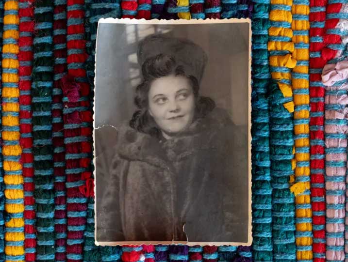 Young woman in 1940s.