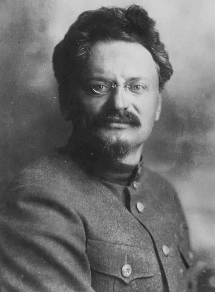 a portrait of Trotsky