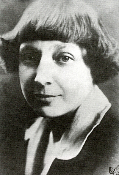 A portrait of Marina Tsvetaeva