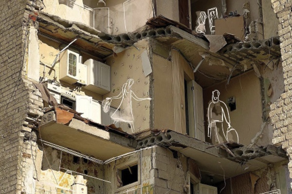 Sasha Anisimova's haunting Kiev apartment blocks.<br>