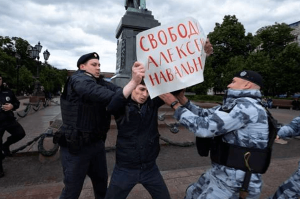 Blowing Out Candles for Navalny