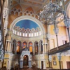 Inside the synagogue