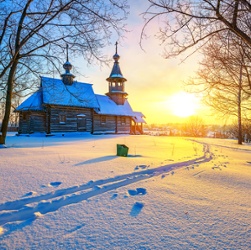 Village in Winter<br>