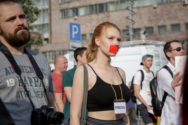Russian Protest  Girl