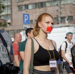 Russian Protest  Girl