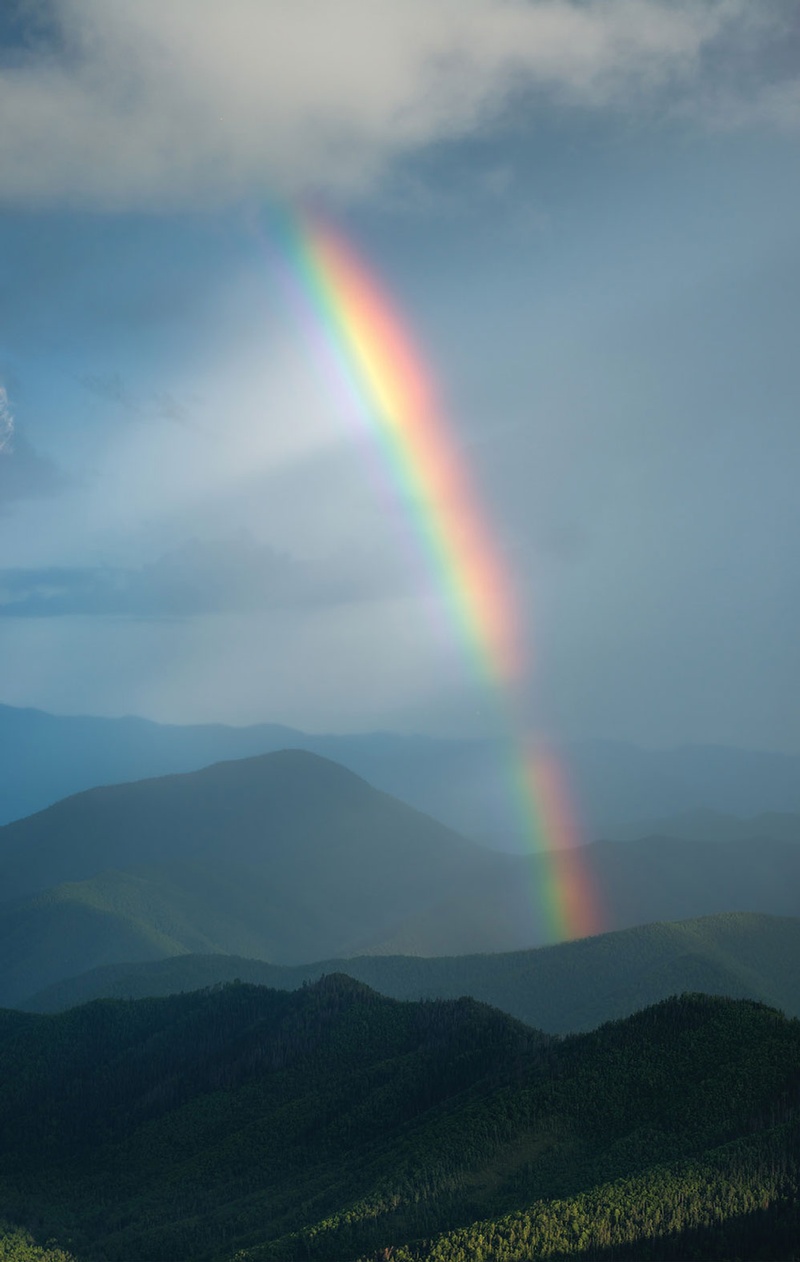 Rainbow over the ridges Russian Life