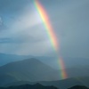 Rainbow over the ridges<br>