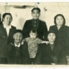 Lyubov Mayorova with her family. 1956.