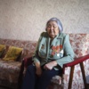 Lyubov Madmayevna Mayorova  (Dzhinbeyeva) in her home ~ Elista