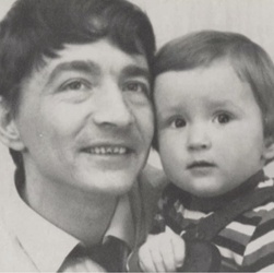 Tatyana and her father, from the film<br>