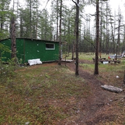 Snow falls on the camp, June 29