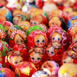 Matryoshka dolls.