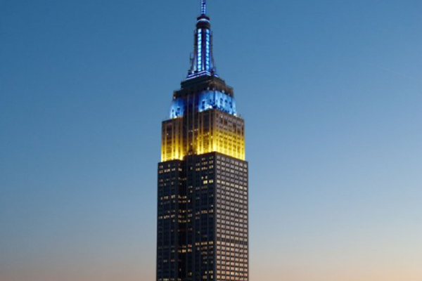 Blue and Yellow Lights