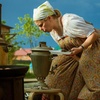 Stoking the samovar