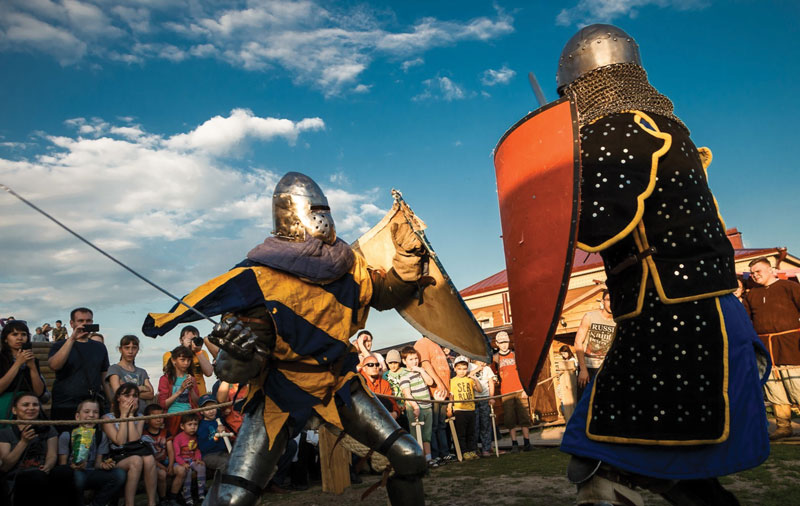 Mock battle Russian Life