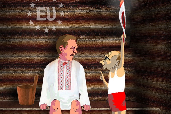 Yanukovich Takes a Banya