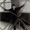 1963 photo of Tereshkova performing training exercises to prepare for Vostok 6.