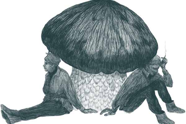 Valya and Tolya in Fall