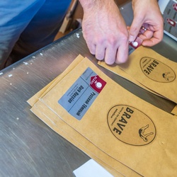Preparing the bags