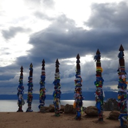 Pillars With Materials Shaman Rock Olkhon