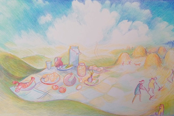 A Picnic under the Hayricks